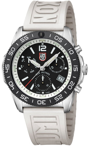 Luminox Sea Pacific Diver Chronograph 3140 Black White Watch XS.3141 - detail view