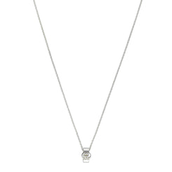 Gucci Interlocking Motif Sterling Silver Necklace