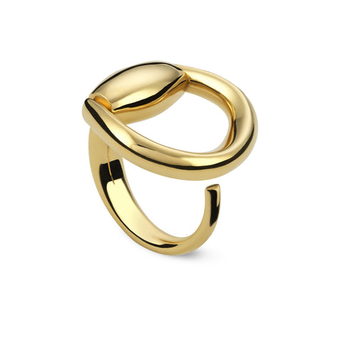 Gucci Horsebit 18ct Yellow Gold Ring
