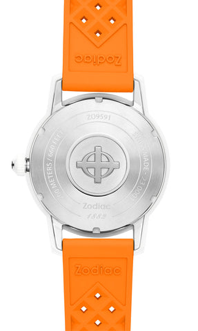 Zodiac Watch Super Sea Wolf Ceramic Orange D