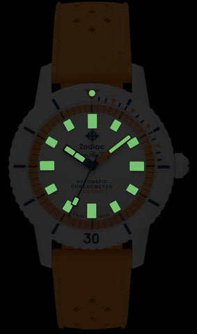 Zodiac Watch Super Sea Wolf Ceramic Orange D