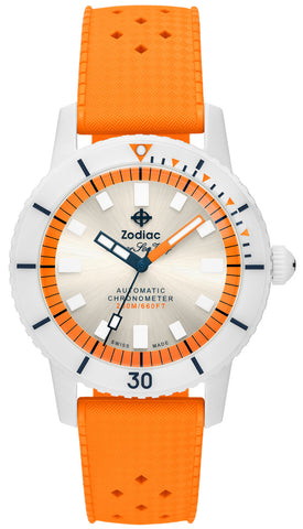 Zodiac Watch Super Sea Wolf Ceramic Orange ZO9591