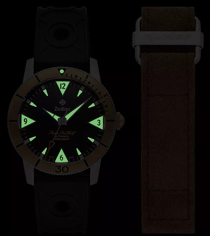 Zodiac Watch Super Sea Wolf Bronze Skin Diver Limited Edition