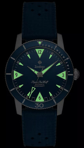 Zodiac Super Sea Wolf Skin Diver Watch