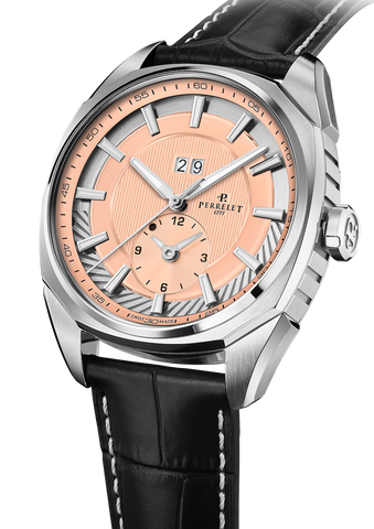 Perrelet LAB Peripheral Big Date Dual Time Salmon Watch