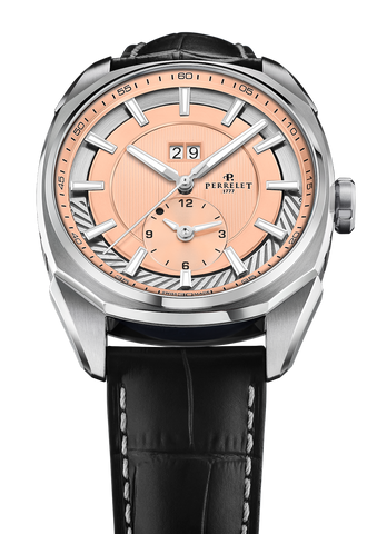 Perrelet LAB Peripheral Big Date Dual Time Salmon Watch