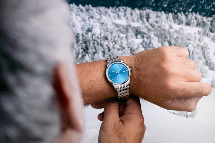 Perrelet Weekend 3 Hands Ice Blue Bracelet Watch