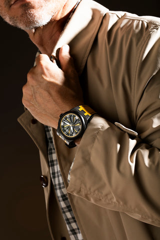 Perrelet Turbine Carbon Yellow Watch