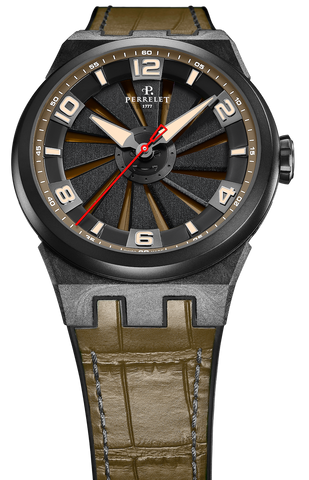 Perrelet Turbine Carbon Khaki Watch