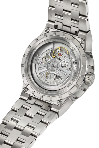 Perrelet Turbine Titanium 41 Red Bracelet Watch