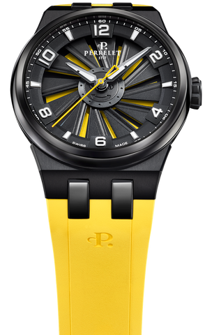 Perrelet Turbine Titanium 41 Yellow Watch