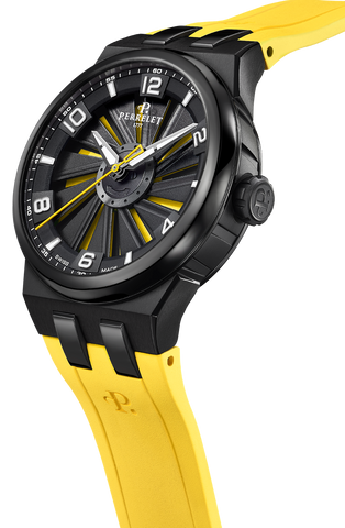 Perrelet Turbine Titanium 41 Yellow Watch