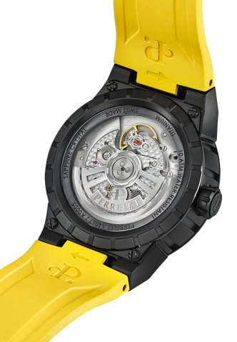 Perrelet Watch Turbine Titanium 41 Yellow