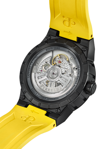 Perrelet Turbine Titanium 41 Yellow Watch