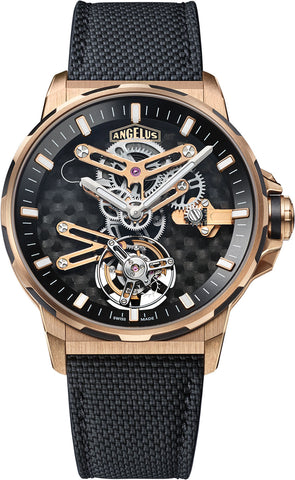 Angelus Watch Gold Carbon Flying Tourbillon Limited Edition 0TCDB.B01A.K009B