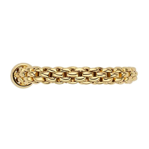 Fope Flex'it Essentials 18ct Yellow Gold Slim Ring AN04.