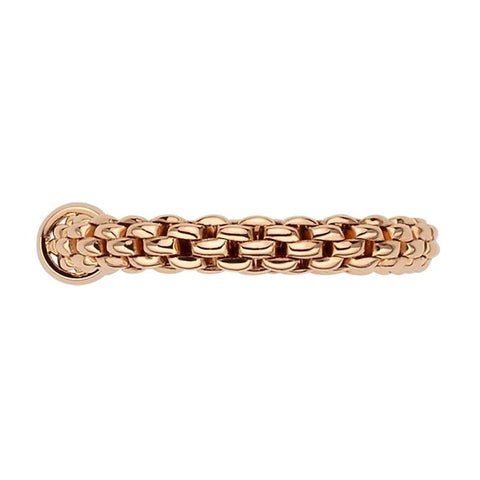 Fope Flex'it Essentials 18ct Rose Gold Slim Ring AN04.