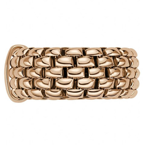 Fope Flex'it Essentials 18ct Rose Gold Wide Ring AN05.