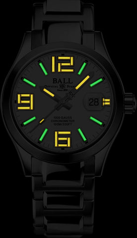 Ball Watch Company Engineer III Limited Edition Watch with white dial, steel bracelet, steel case