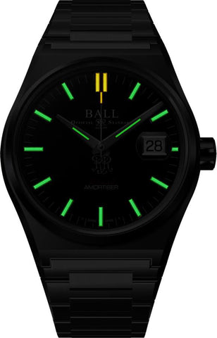 Ball Watch Company Roadmaster Perseverer 40mm Black Watch with steel bracelet, steel case