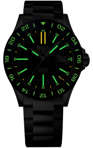 Ball Watch Company Engineer III Outlier Limited Edition Watch with black dial, steel bracelet, steel case