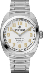 Bremont Watch Terra Nova 38 White Bracelet TN38-ND-SS-WH-B