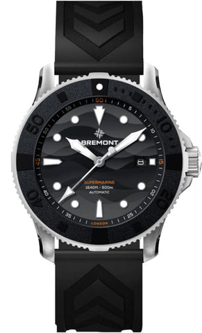 Bremont Watch Supermarine 500M Black Steel SM43-DT-SS-BK-R-S
