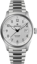 Bremont Watch Altitude 39 Date Silver Bracelet ALT39-DT-SS-SI-B