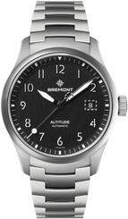 Bremont Watch Altitude 39 Date Black Bracelet ALT39-DT-SS-BK-B