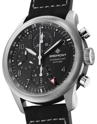 Bremont Altitude Chronograph GMT Black Leather Watch