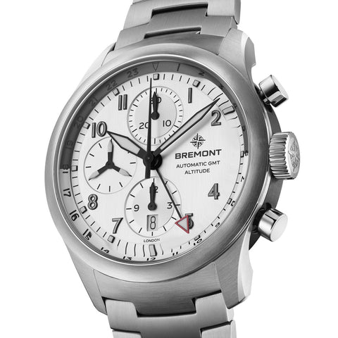 Bremont Altitude Chronograph GMT Silver Bracelet Watch
