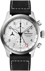 Bremont Watch Altitude Chronograph GMT Silver Leather ALT42-CHR-G-SS-SI-L-S