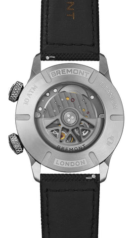 Bremont Altitude MB Meteor Black Orange Barrel Leather Watch