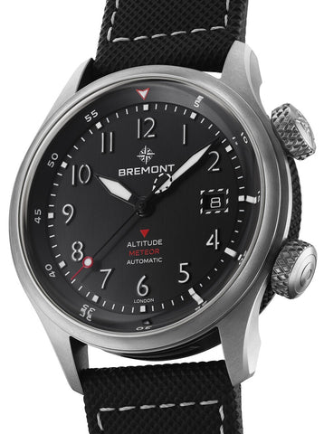 Bremont Altitude MB Meteor Black Titanium Barrel Leather Watch