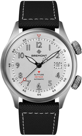 Bremont Watch Altitude MB Meteor Silver Leather ALT42-MT-TI-SIBK-L-S
