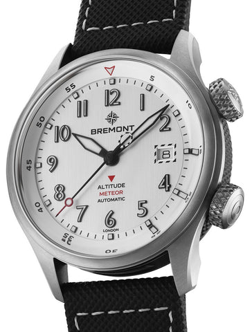 Bremont Altitude MB Meteor Silver Titanium Barrel Leather Watch