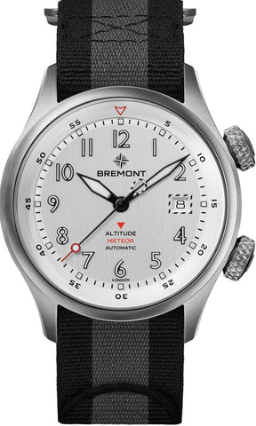 Bremont Watch Altitude MB Meteor Silver Orange Nato ALT42-MT-TI-SIOR-N-S