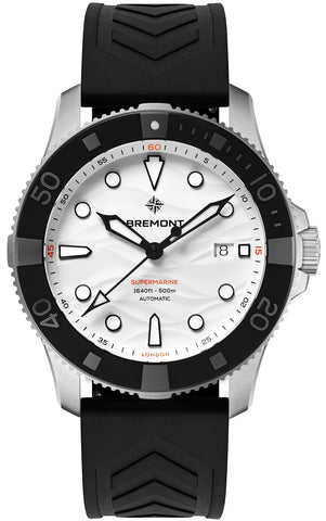 Bremont Supermarine 500M Polar White Rubber Watch SM43-DT-SS-WH-R-S
