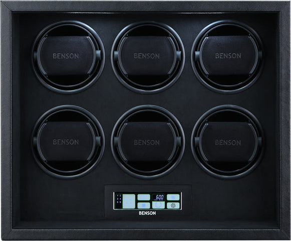 Benson Watch Winder Black Series Leather 6.22.B Black