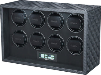 Benson Watch Winder Black Series Leather 8.22.CF Carbon