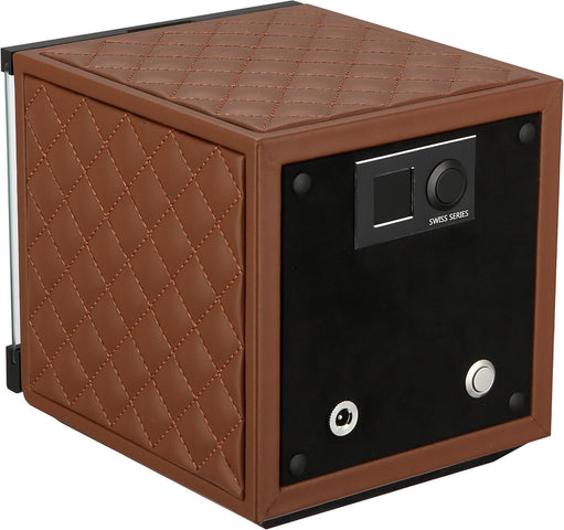 Benson Watch Winder Single Swiss Series 1.20 Light Brown Leather