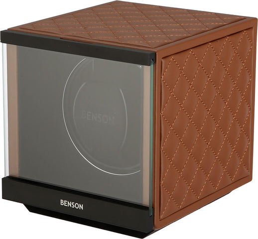 Benson Watch Winder Single Swiss Series 1.20 Light Brown Leather