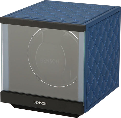 Benson Watch Winder Single Swiss Series 1.20 Blue Leather Limited Edition
