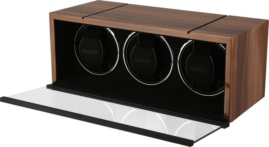 Benson Watch Winder Triple Swiss Series 3.20 Walnut