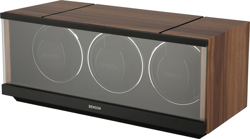 Benson Watch Winder Triple Swiss Series 3.20 Walnut