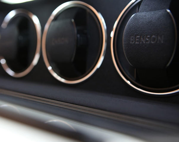 Benson Watch Winder Triple Swiss Series 3.20 Blue Leather Limited Edition