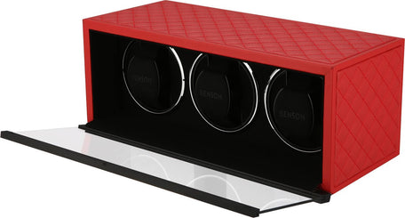 Benson Watch Winder Triple Swiss Series 3.20 Red Leather Limited Edition