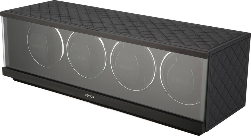 Benson Watch Winder Quad Swiss Series 4.20 Black Leather