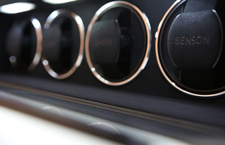 Benson Watch Winder Quad Swiss Series 4.20 Dark Brown Leather