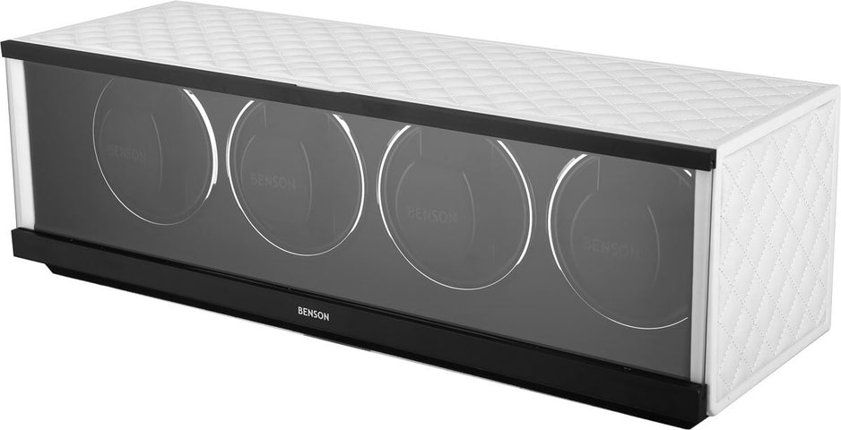 Benson Watch Winder Quad Swiss Series 4.20 White Leather